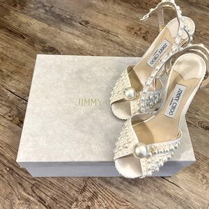 Jimmy Choo Sacora Pearl Heels